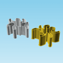 Crab, nestable box (v2) 3d model