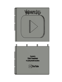 500k gridfinity plaque 3d model