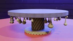 Dripping Pedestal Cake Stand 3d model