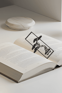 Bonsai Tree Bookmark, Gift Box 3d model