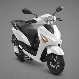 Modern White Electric Scooter 3d model