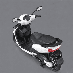 Modern White Electric Scooter 3d model