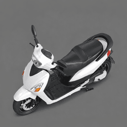 Modern White Electric Scooter 3d model