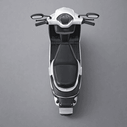 Modern White Electric Scooter 3d model
