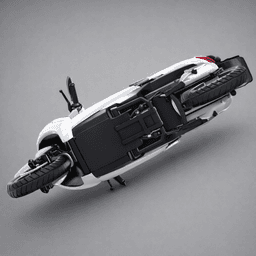 Modern White Electric Scooter 3d model