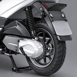 Modern White Electric Scooter 3d model