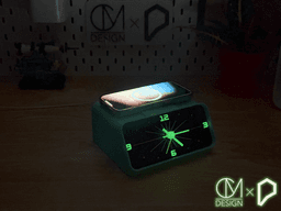 Retro Clock and Magsafe Charger 3d model