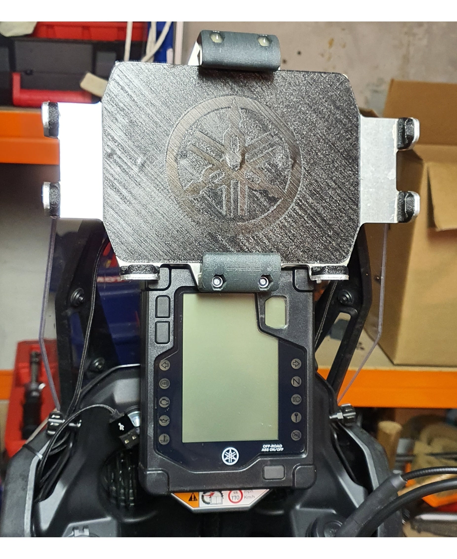 Tenere700-support fixture.stl - Custom tablet holder - 3d model