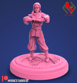 Pink Ninjetti Ranger Statue 3d model