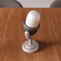 Vintage Retro Studio Microphone - Desktop Decor Series 3d model