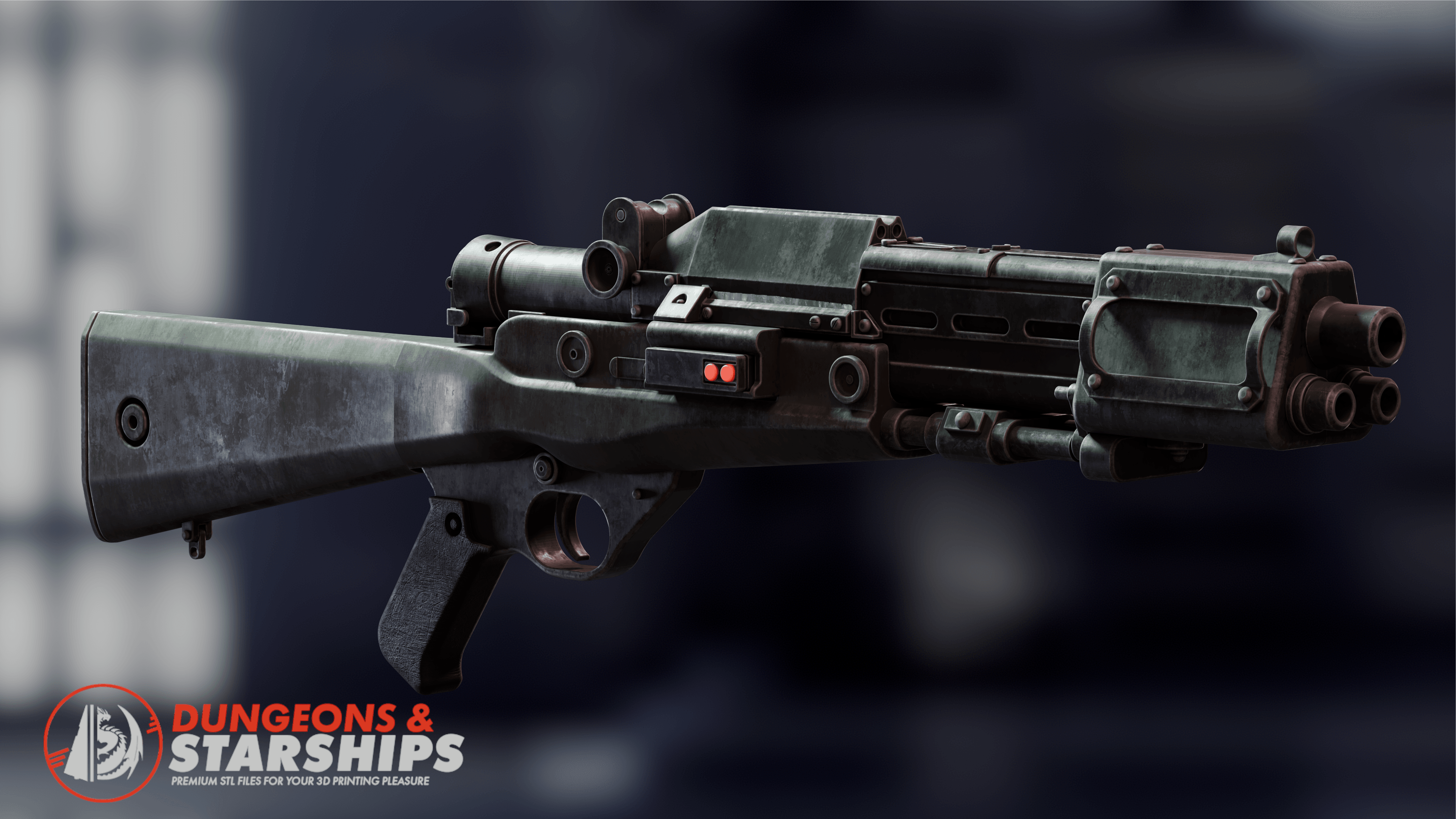 TL-50 Heavy Repeater Blaster - Star Wars 3d model