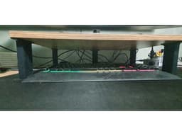 Mini desk style monitor stand legs 3d model