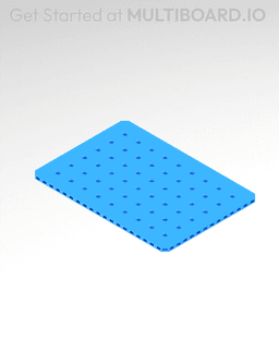7x10 MU - Small Thread MU - MultiBoard Plate 3d model