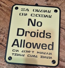 Star Wars - No Droids Allowed 3d model