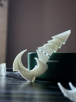 Origami Thorn - Self Connecting Piece 3d model
