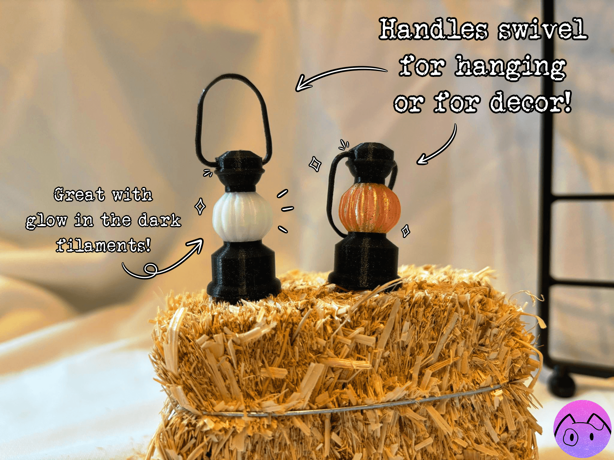 Miniature Pumpkin Lantern 3d model