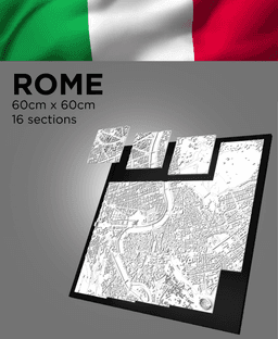 ROME, Skyline 3d map 3d model