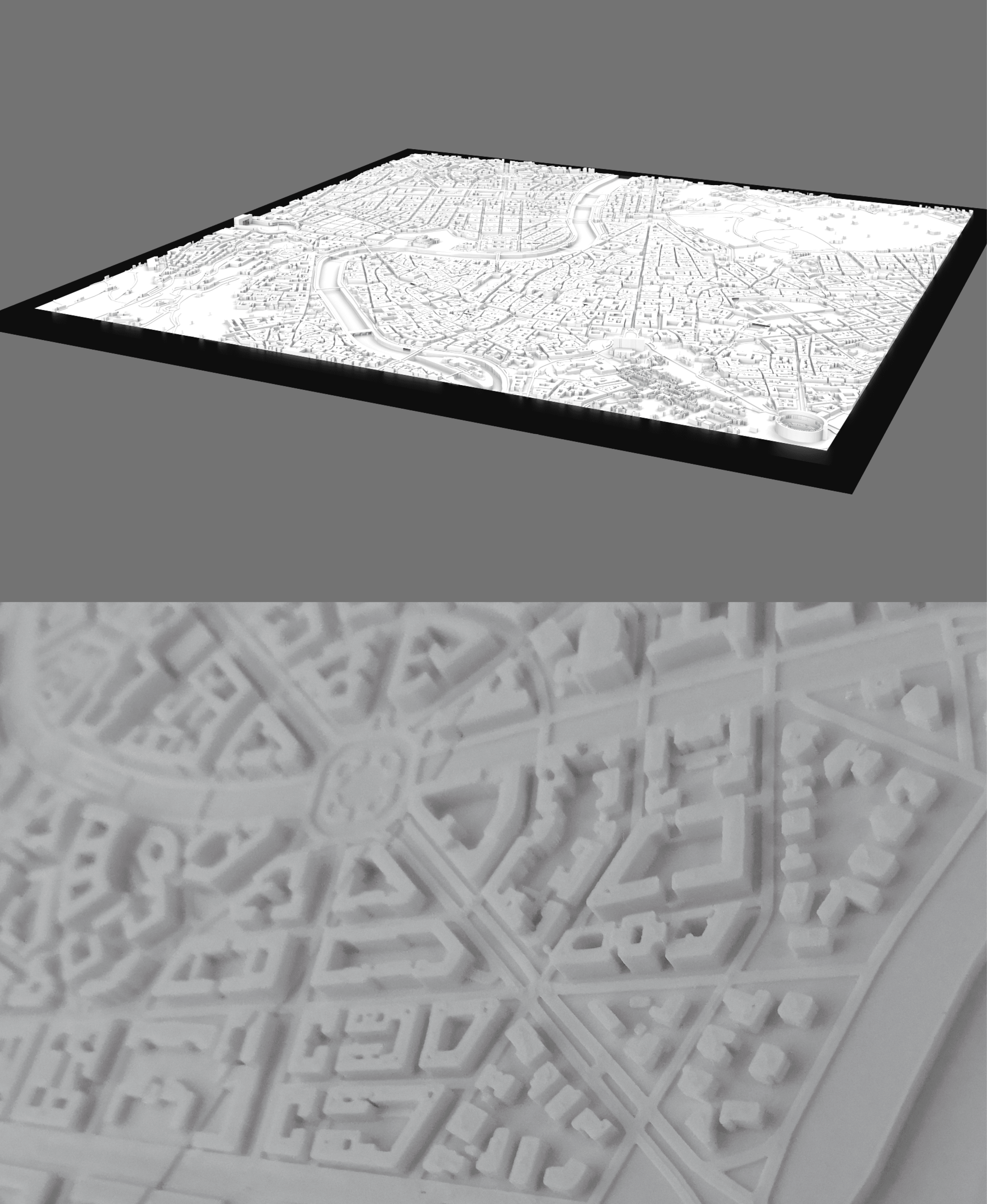 ROME, Skyline 3d map 3d model