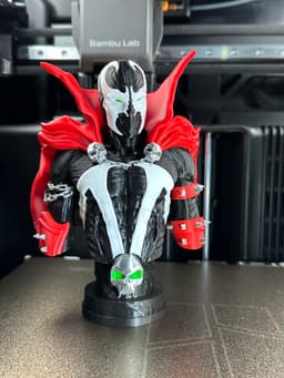 Printed on the H2C. The Bust is printed in 5 Colors of filament and 3 colors for the Base. The base main is Bambu Sparkle black. 3d model