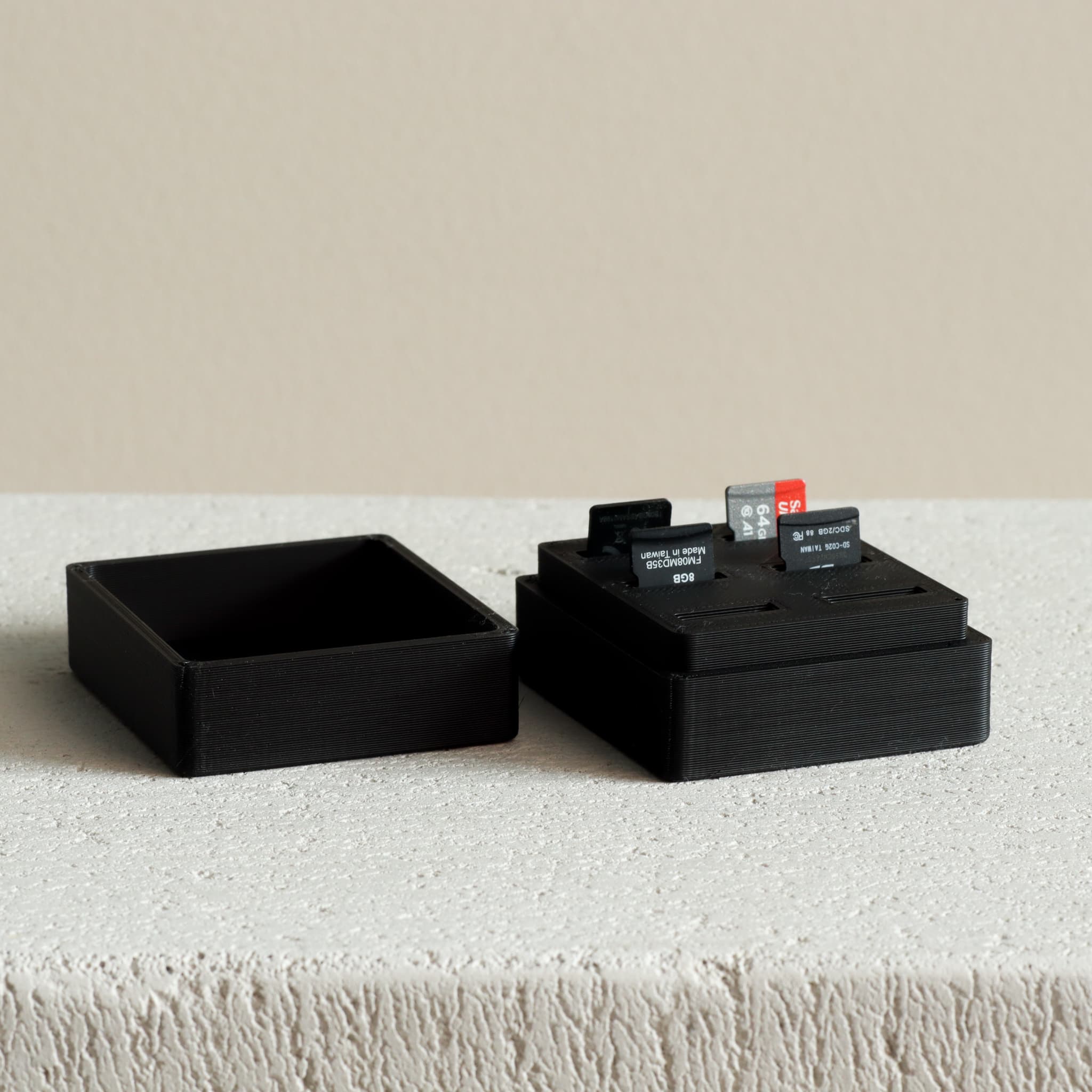 Micro SD Card Case with 6 slots 3d model