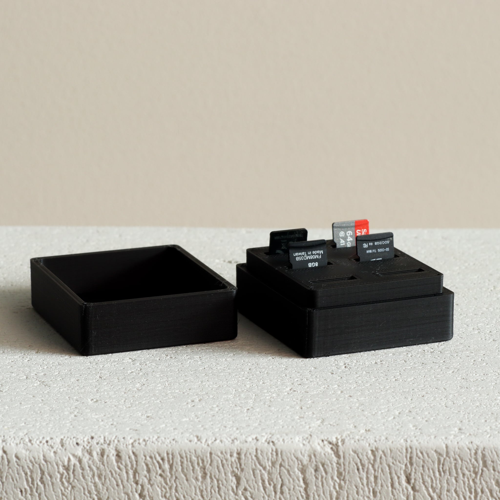 Micro SD Card Case with 6 slots 3d model
