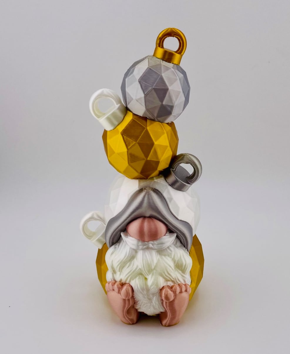 Ball Ornament Gnome Set 3d model