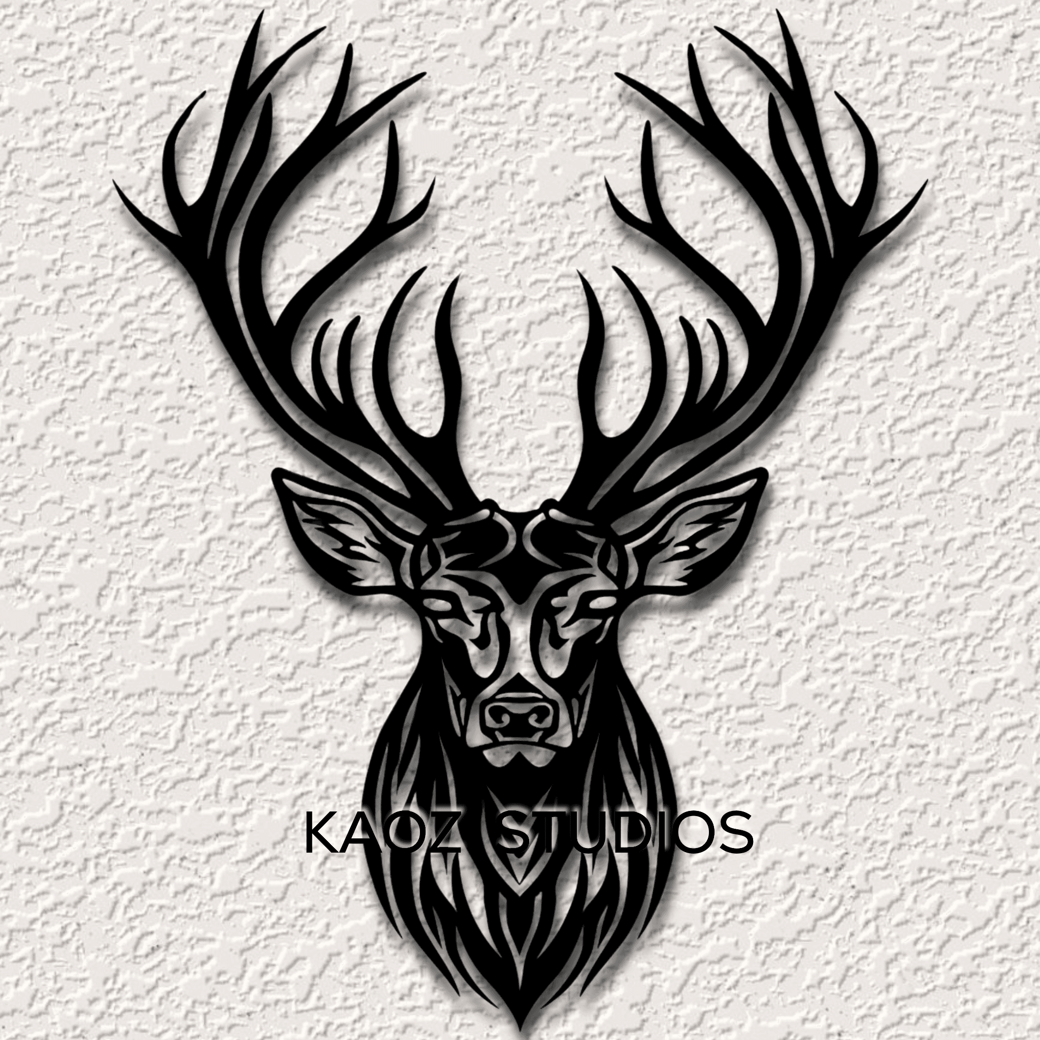 buck wall art deer wall decor woodland animal decoration 3d model