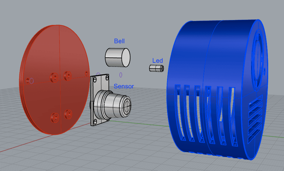 Smoke/Gas detector 3d model