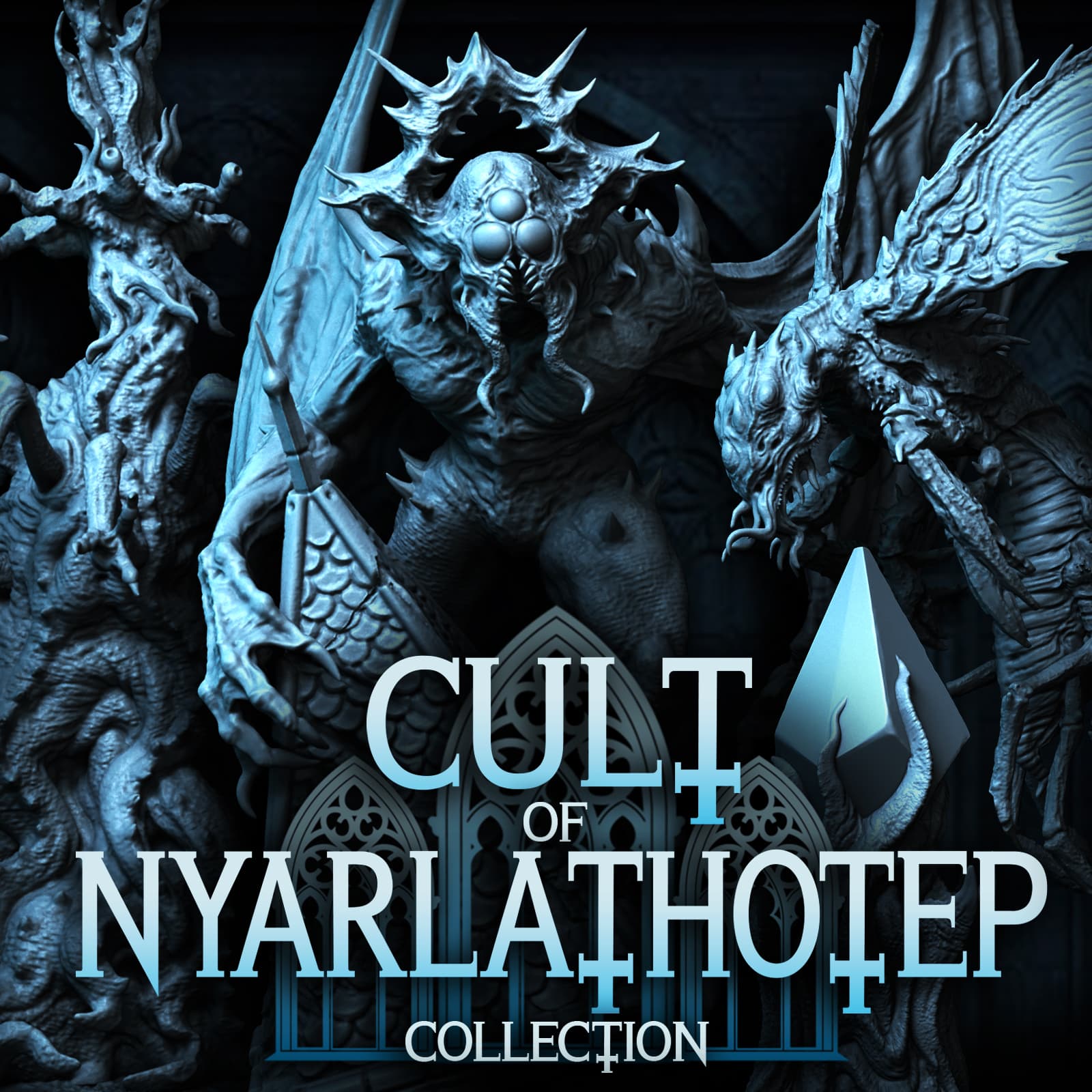 Cult of Nyarlathotep part 02 - Miniatures + Terrain Collection 3d model
