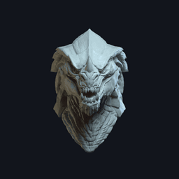 Garnon v8 Action Figure Head 3d model