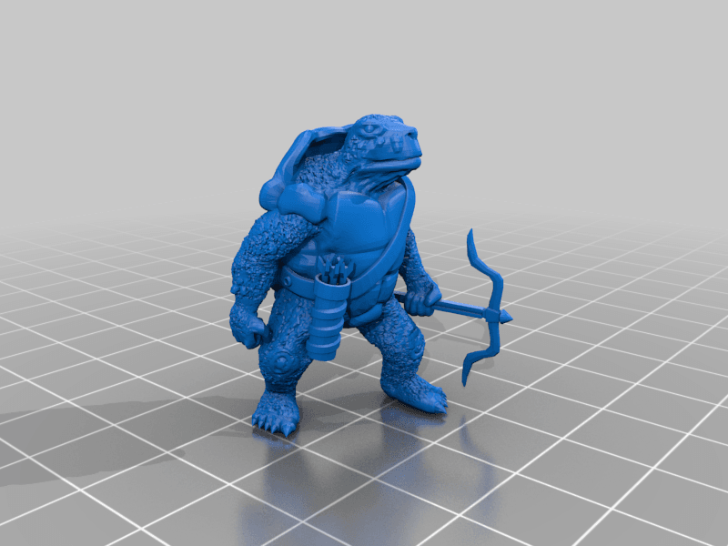 Basic D&D Tortle 3d model