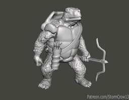 Basic D&D Tortle 3d model