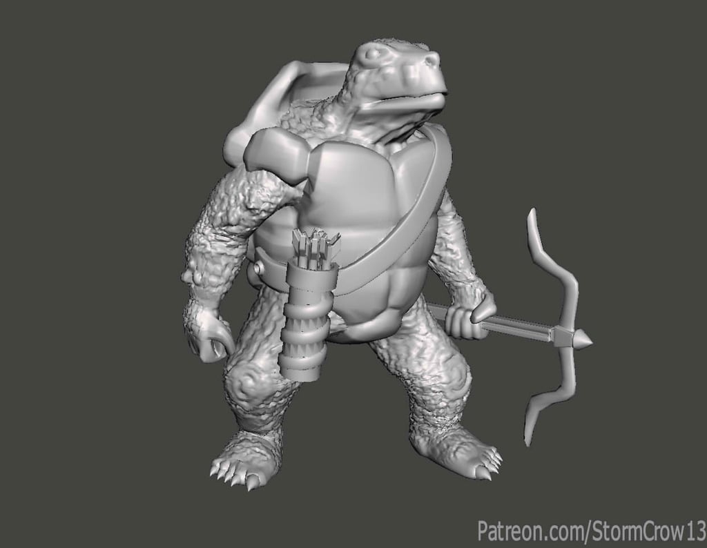 Basic D&D Tortle 3d model
