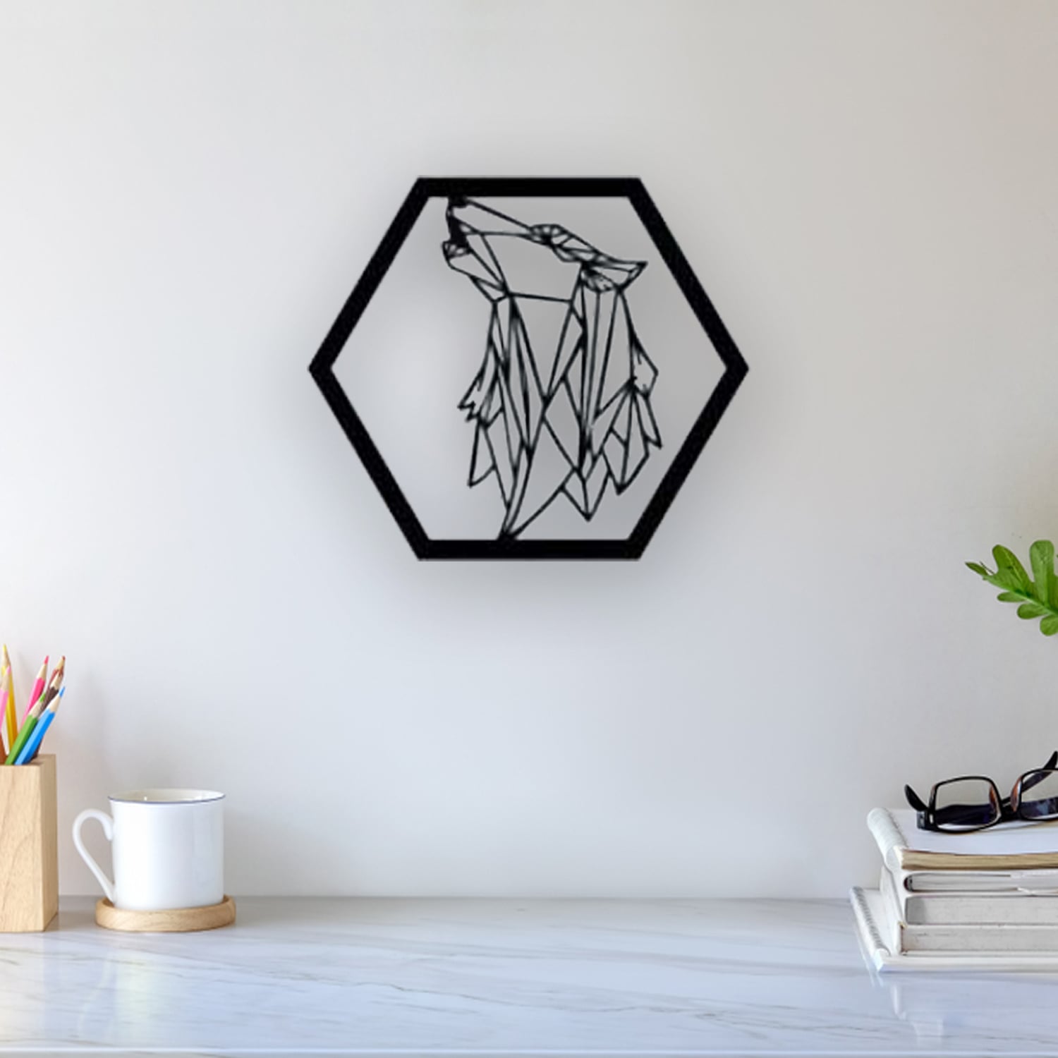 Wolf Wall Art 3d model