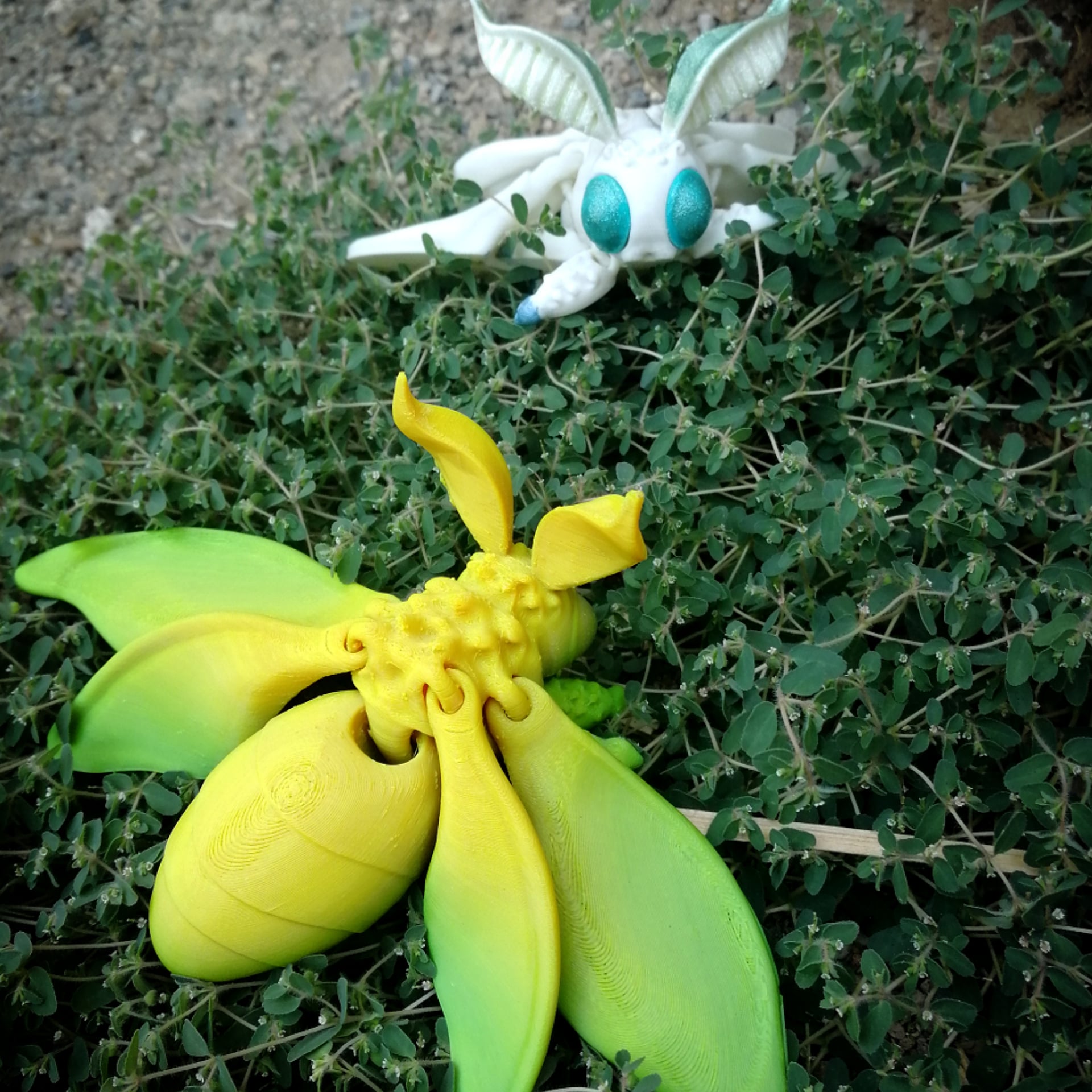 Realistic fuzzy / spongy moth 3d model