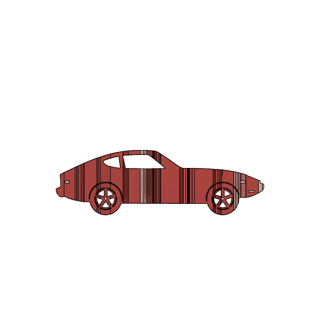 240z 3D Car Flip Art Desk Display 3d model