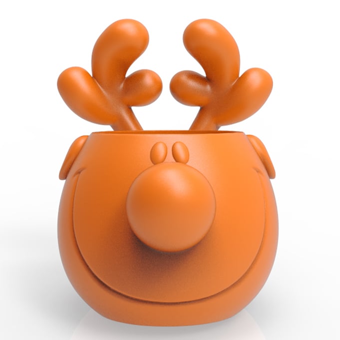 DEER PLANTER POT 3d model
