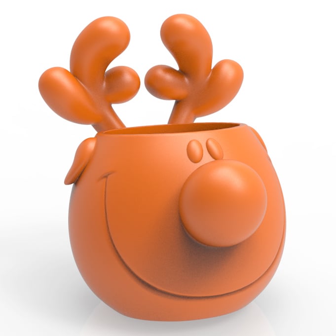 DEER PLANTER POT 3d model
