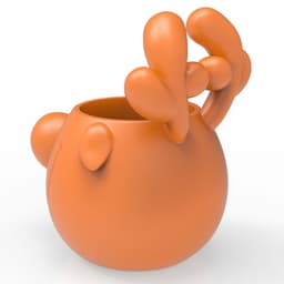 DEER PLANTER POT 3d model