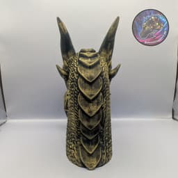 dragon rider statue decor 3d model