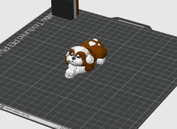 Adorable Articulated Shih Tzu Magnet & Keychain 3d model