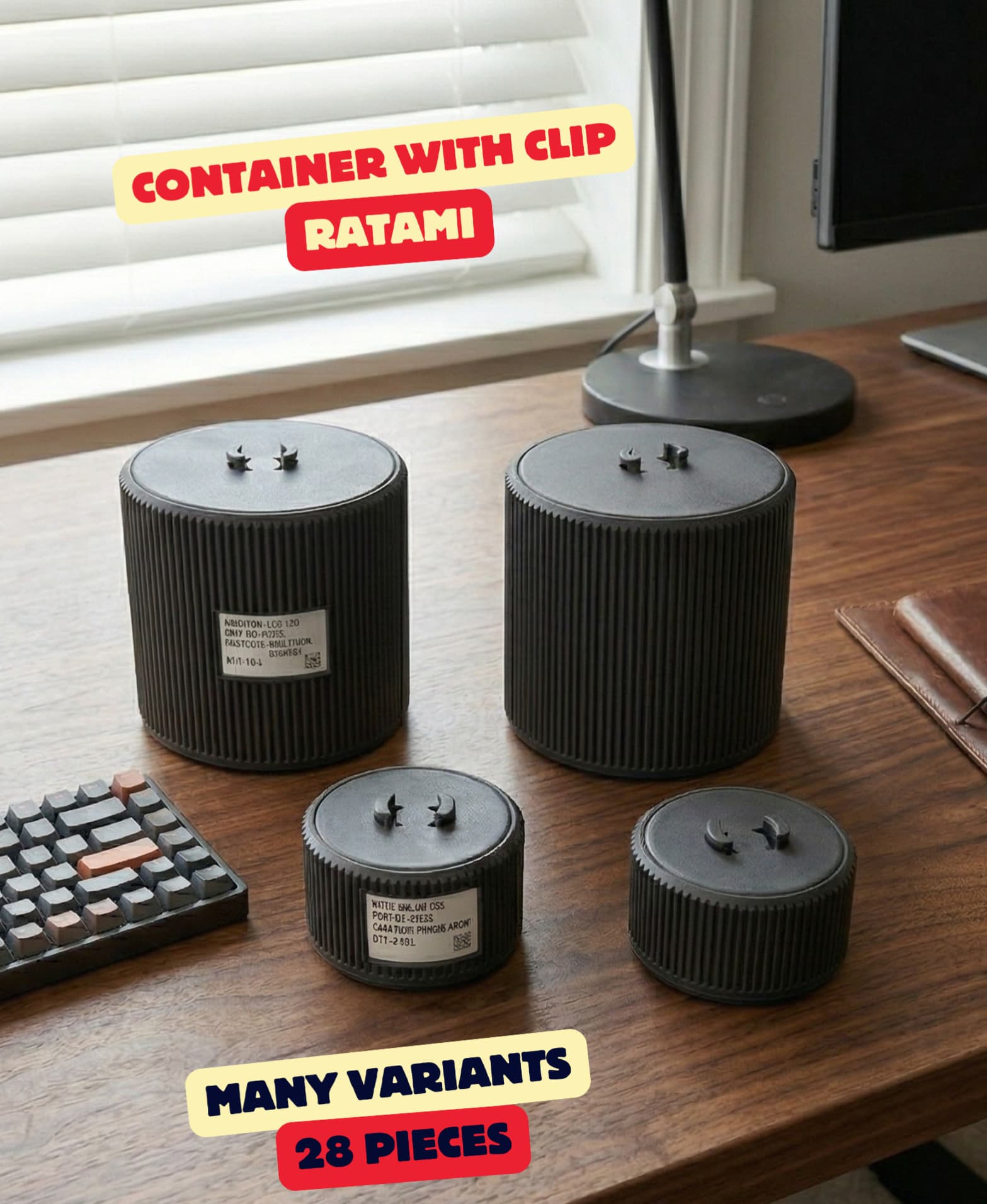 ORGANIZER CONTAINER WITH CLIP - RATAMI / TOOLBOX / STORAGE SOLUTION / MODERN HOMEDECOR 3d model