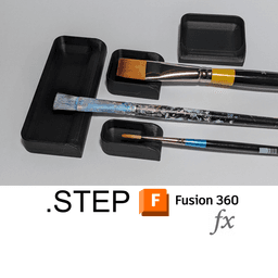 Paint Brush Rests 3d model