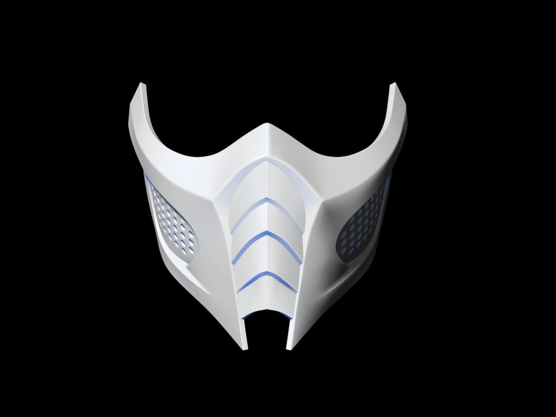 Sub Zero Mask from Mortal Kombat 3d model