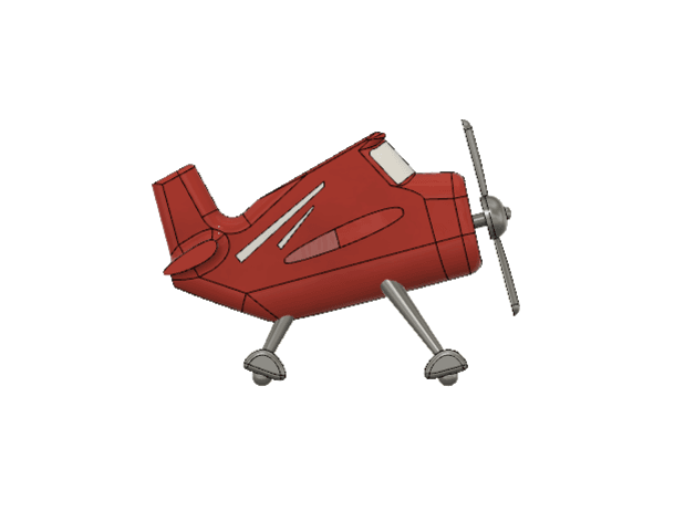 Candy Propeller Plane 3d model