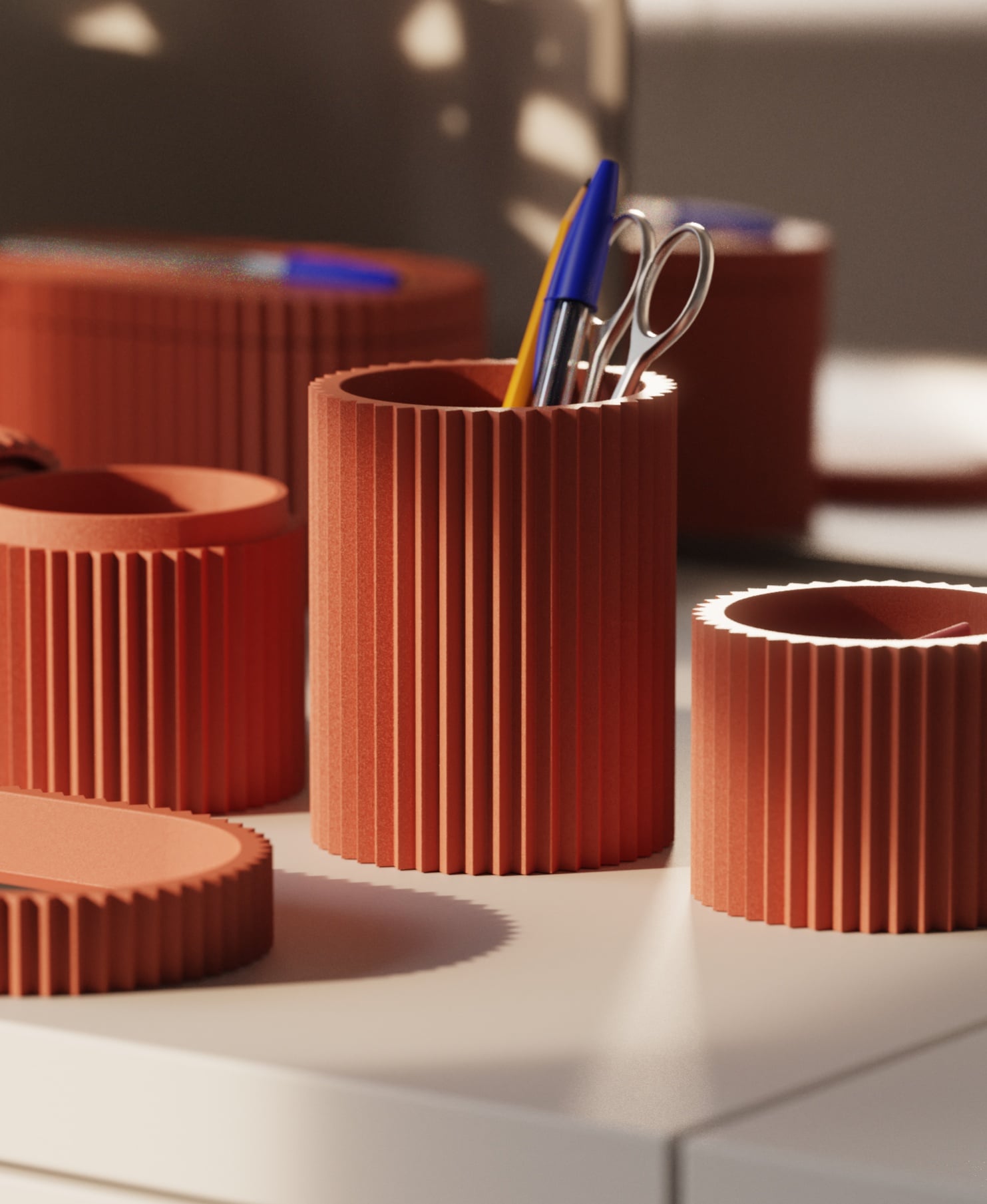 ZIG Collection - Desk Organizer Set 3d model