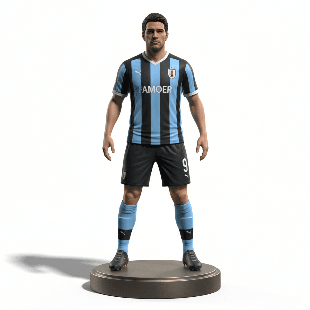 Football Player : Edinson Cavani Football Soccer Striker 3d model