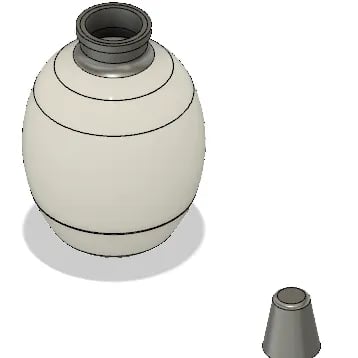 FFX Auron Nog Bottle 3d model
