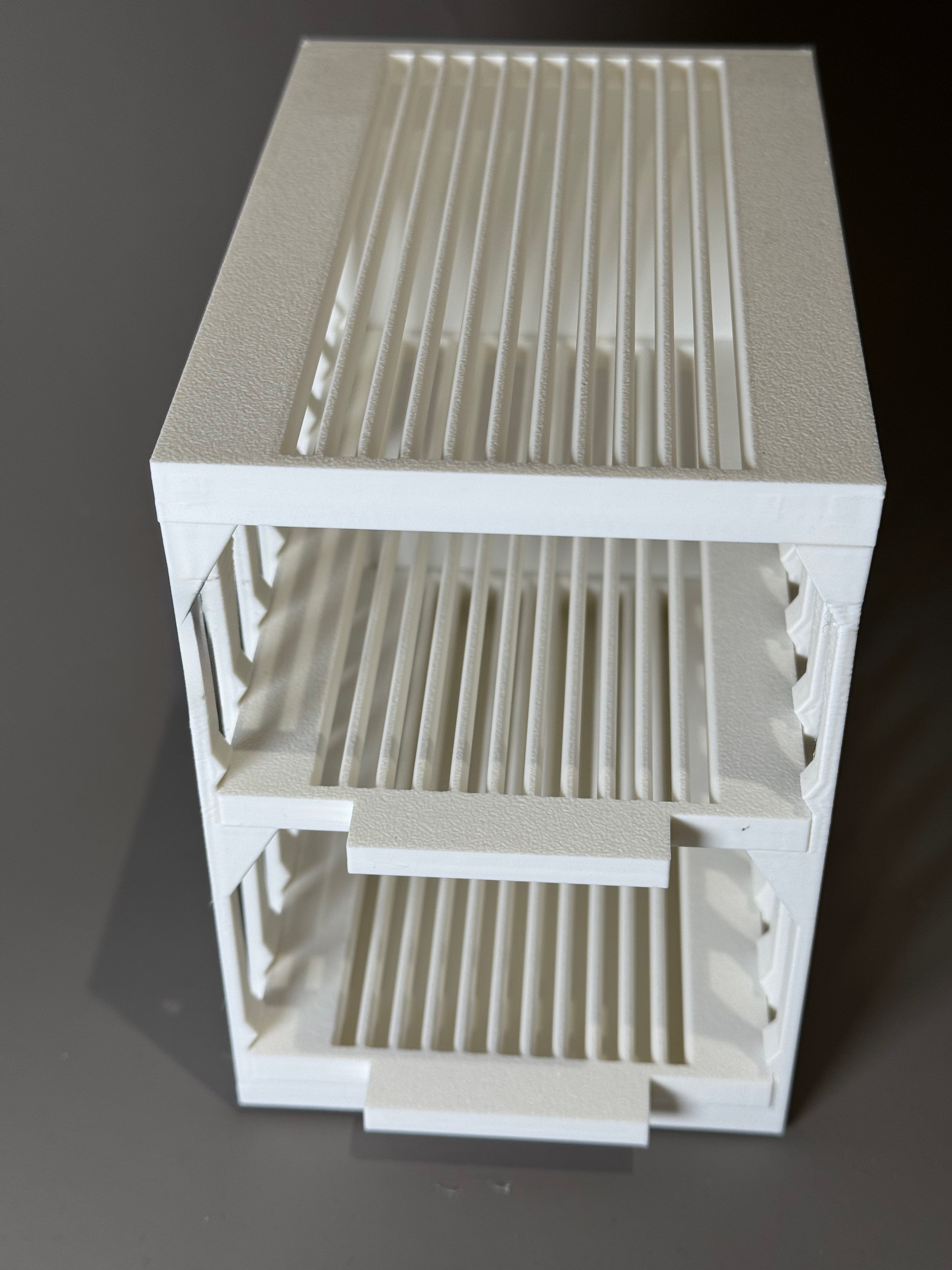 Compact 3-Bar Soap Rack 3d model