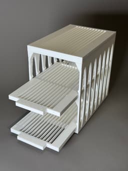 Compact 3-Bar Soap Rack 3d model